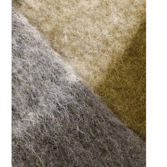 New  ACNE STUDIOS Vally Fringed Checked Knitted Scarf - Picture 3 of 3